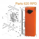 Запасные части для автоматических шлагбаумов FAAC 620 RPD пружины подбор 