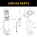 Запасные части для боллардов FAAC J200 HA (2020)