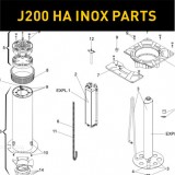 Запасные части для боллардов FAAC J200 HA INOX (2020)