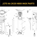 Запасные части для боллардов FAAC J275 HA 2K20 H800 INOX (2020)