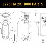 Запасные части для боллардов FAAC J275 HA 2K H800 (2020)