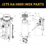 Запасные части для боллардов FAAC J275 HA H800 INOX (2020)