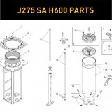 Запасные части для боллардов FAAC J275 SA H600 (2020)