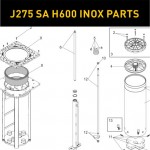Запасные части для боллардов FAAC J275 SA H600 INOX (2020)