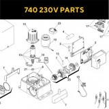 Запасные части для приводов откатных ворот FAAC 740 230V (2020)