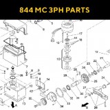 Запасные части для приводов откатных ворот FAAC 844 MC 3PH (2020)