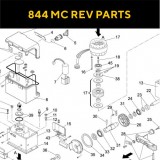 Запасные части для приводов откатных ворот FAAC 844 MC REV (2020)