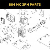 Запасные части для приводов откатных ворот FAAC 884 MC 3PH (2020)