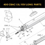 Запасные части для приводов распашных ворот FAAC 400 CBAC 1.5L 115V LONG (2020)