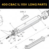 Запасные части для приводов распашных ворот FAAC 400 CBAC 1L 115V LONG (2020)