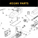 Запасные части для приводов распашных ворот FAAC 413 24V (2020)