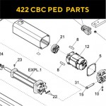 Запасные части для приводов распашных ворот FAAC 422 CBC PED (2020)