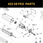 Запасные части для приводов распашных ворот FAAC 422 SB PED (2020)