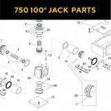 Запасные части для приводов распашных ворот FAAC 750 100° JACK (2020)