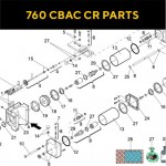 Запасные части для приводов распашных ворот FAAC 760 CBAC CR RESTYLING (2020)