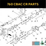Запасные части для приводов распашных ворот FAAC 760 CBAC CR RESTYLING (2020)