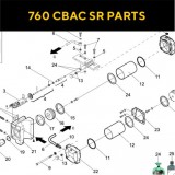 Запасные части для приводов распашных ворот FAAC 760 CBAC SR RESTYLING (2020)