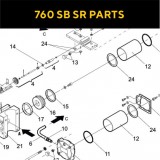 Запасные части для приводов распашных ворот FAAC 760 SB SR RESTYLING (2020)