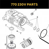 Запасные части для приводов распашных ворот FAAC 770 230V (2020)