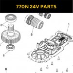 Запасные части для приводов распашных ворот FAAC 770N 24V (2020)
