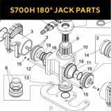 Запасные части для приводов распашных ворот FAAC S700H 180° JACK (2020)