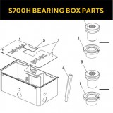 Запасные части для приводов распашных ворот FAAC S700H BEARING BOX (2020)
