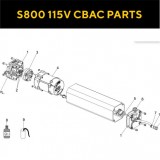 Запасные части для приводов распашных ворот FAAC S800 115V CBAC (2020)
