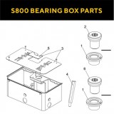 Запасные части для приводов распашных ворот FAAC S800 BEARING BOX (2020)