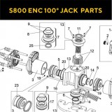 Запасные части для приводов распашных ворот FAAC S800 ENC 100° JACK (2020)