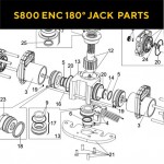 Запасные части для приводов распашных ворот FAAC S800 ENC 180° JACK (2020)
