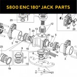 Запасные части для приводов распашных ворот FAAC S800 ENC 180° JACK (2020)