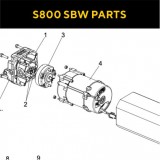 Запасные части для приводов распашных ворот FAAC S800 SBW (2020)
