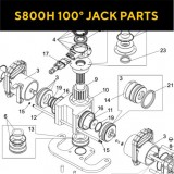 Запасные части для приводов распашных ворот FAAC S800H 100° JACK (2020)