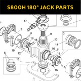 Запасные части для приводов распашных ворот FAAC S800H 180° JACK (2020)