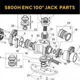 Запасные части для приводов распашных ворот FAAC S800H ENC 100° JACK (2020)