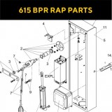 Запасные части для автоматических шлагбаумов FAAC 615 BPR RAP (2020)