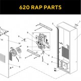 Запасные части для автоматических шлагбаумов FAAC 620 RAP (2020)