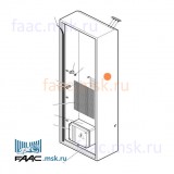 Стойка и дверь тумбы шлагбаума FAAC 640 (RAL 2004) 