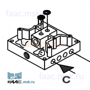 Блок клапанный для шлагбаумов FAAC серии 615, 620, 640