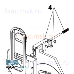 Механизм разблокировки для приводов откатных ворот FAAC 720 и 721 серии