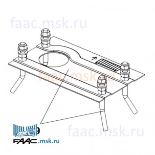 Монтажное основание для приводов откатных ворот FAAC 720 и 721 серии