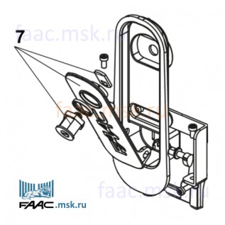Рычаг разблокировки для приводов откатных ворот FAAC 721 серии