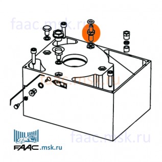 Крепежная гайка статора для приводов откатных ворот FAAC 746, 844 серии