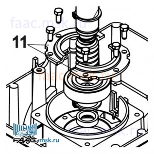 Блокировочное кольцо (половина) для приводов откатных ворот FAAC 740 и 741 серии