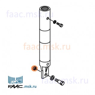 Втулка резьбовая крепления цилиндра для шлагбаумов FAAC серии 620, 640