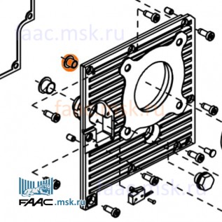 Заглушка GFM-0709-10 для приводов FAAC 540, 541 серий