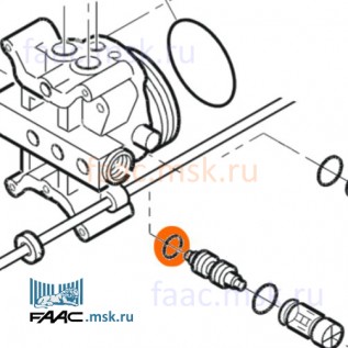 Уплотнение комплект OR 7.66X1.78 90 SHORE для приводов FAAC 400, 402, 422 серий и шлагбаума 615, 620, 640, B680