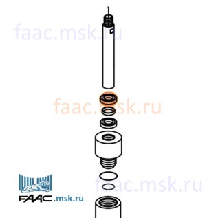 Маслосъемное кольцо для шлагбаумов FAAC серии 620, 640