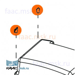 Заглушка отверстий (NR 4) для приводов откатных ворот FAAC 746, 844 серий