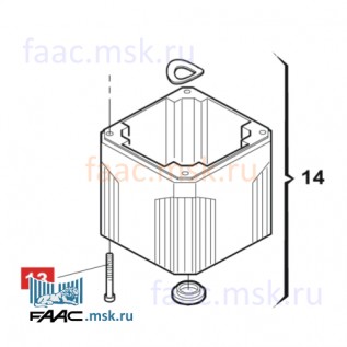 Нижняя крышка привода FAAC серии 412